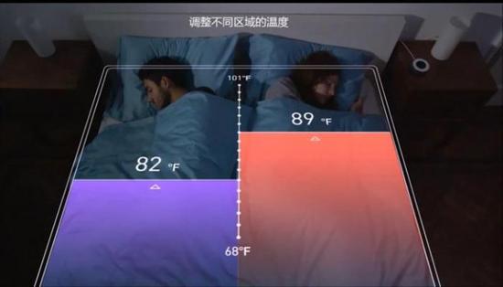 可开启双人模式,不同的人适应不同的温度