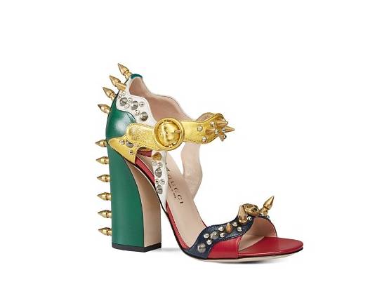 Gucci 尖钉凉鞋