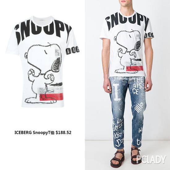 iceberg snoopy T恤