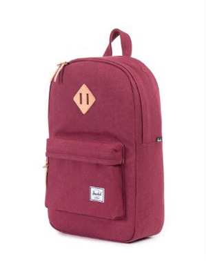 Herschel 酒红色双肩包