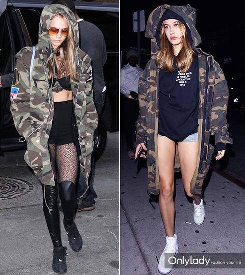 肥肥大大的夹克更有腔调,Cara Delevingne和Hailey Baldwin都穿过这种及膝的长款,酷到飞起、帅到炸裂