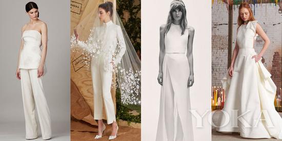 Lela Rose Bridal Spring 2017; Carolina Herrera Bridal Spring 2017; Elie Saab Bridal Spring 2017; Rosie Assoulin Fall 2016