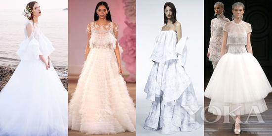 Costarellos Spring 2017; Ines di Santo Bridal Spring 2017; Maticevski Fall 2016; Naeem Khan Bridal Spring 2017