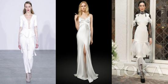 Antonio Berardi Fall 2016; Elizabeth Fillmore Bridal Spring 2017; Houghton Bridal Spring 2017