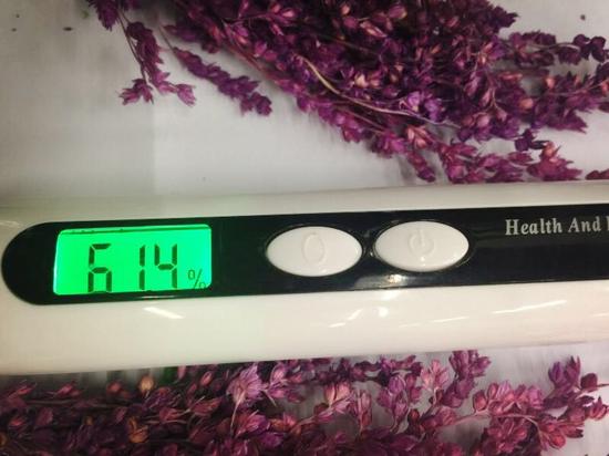 测试后手部保湿数值