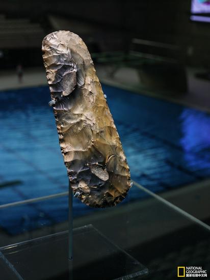 伦敦奥运会会场出土的新石器时代手斧（伦敦博物馆）