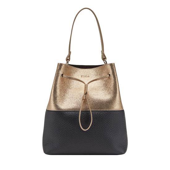 STACY FURLA M DRAWSTRING_BHZ0_ONYX-GOLD