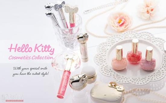 去年sanrio推出了一系列的Hello Kitty美妆品