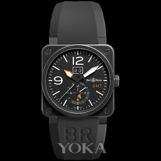 Bell & Ross 柏莱士Aviation BR 03-51 GMT两地时腕表