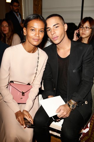 Balmain创意总监Olivier Rousteing亮相Valentino