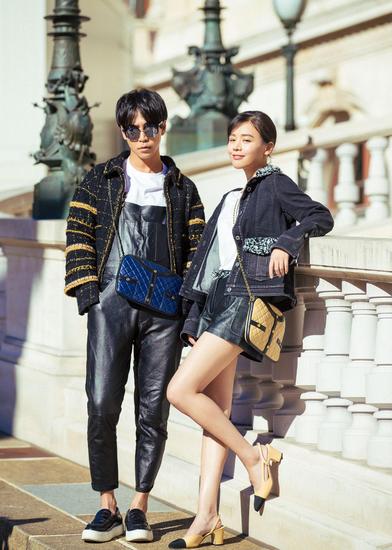 韩火火与马思纯巴黎香奈儿拍摄1