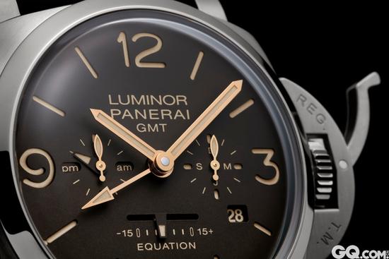 Luminor 1950 Equation of Time 8 Days GMT 8日动力储存两地时间腕表