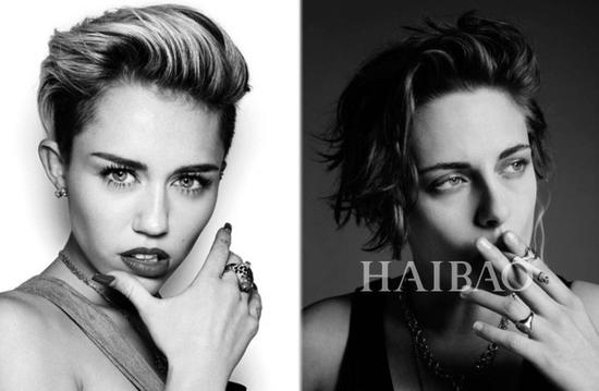 麦莉·赛勒斯 (Miley Cyrus) 、克里斯汀·斯图尔特 (Kristen Stewart