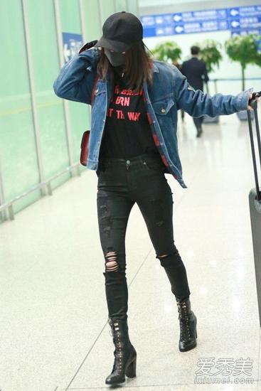 杨幂机场照