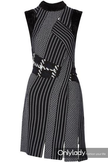 羊毛提花连衣裙