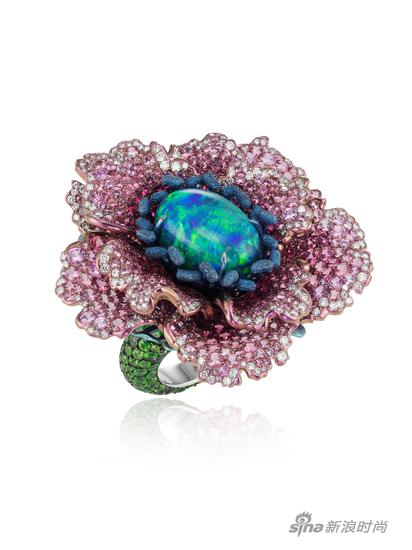 萧邦Fleursd’Opales系列指环