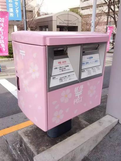 Sakura Post Box at Komagome