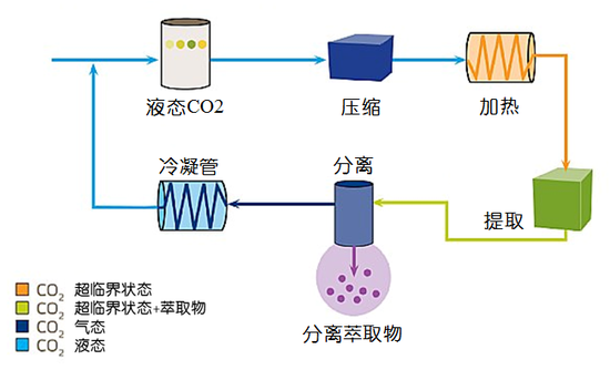 超临界二氧化碳萃取法