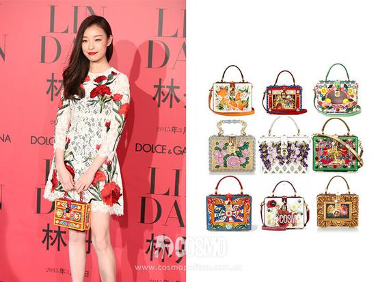倪妮背Dolce & Gabbana2015春夏箱包