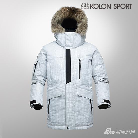 KOLON SPORT限量款白色Antarctica羽绒服