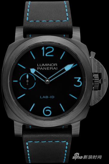 沛纳海 LAB-ID LUMINOR 1950 49毫米3日动力储存碳纤维腕表