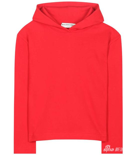 BALENCIAGA 短款棉质帽衫 约¥3394