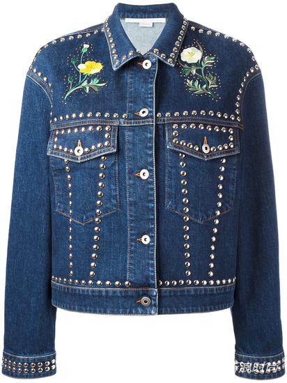 Stella McCartney 花卉铆钉牛仔夹克 约¥13256