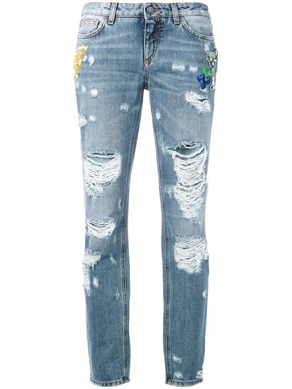 Dolce & Gabbana 仿旧男友风牛仔裤 约¥12318