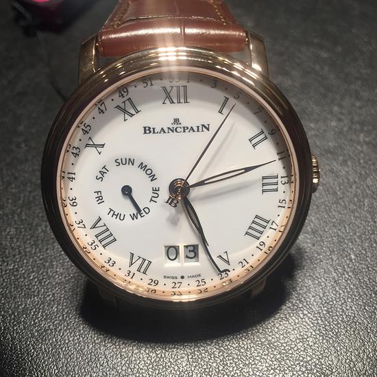 宝珀Blancpain Villeret经典系列周数显示双历腕表