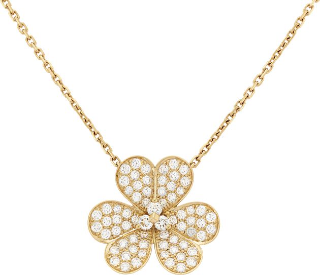 Van Cleef & Arpels梵克雅宝Frivole系列吊坠,大号款式
黃K金、钻石