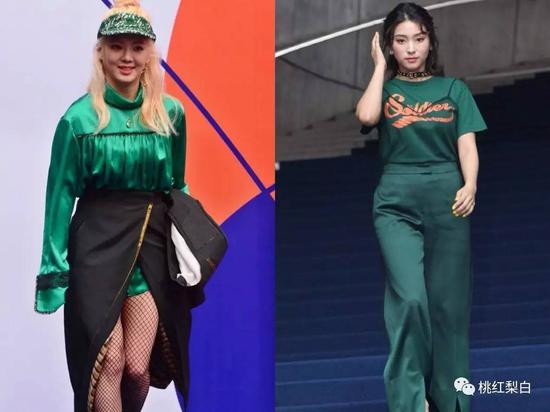 桃红梨白：都穿裤装，李小璐和白百合也差太多