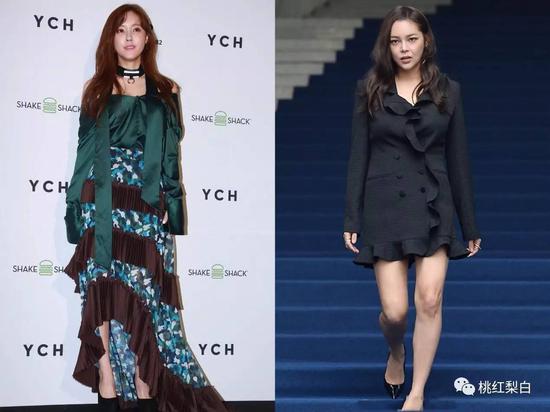 桃红梨白：都穿裤装，李小璐和白百合也差太多