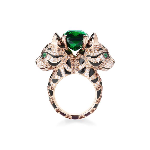 Boucheron宝诗龙动物系列Fuzzy豹猫戒指