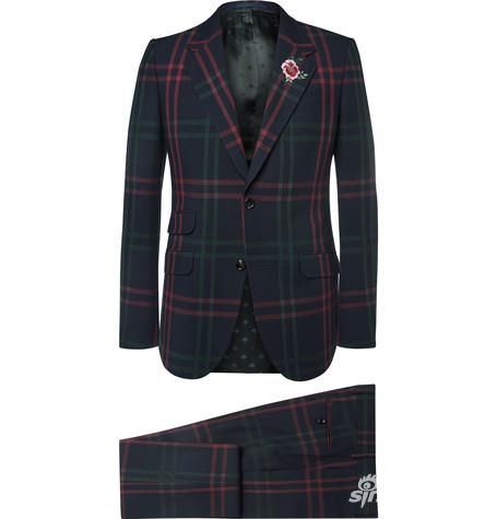 Gucci 格纹西装套装 约¥21,957