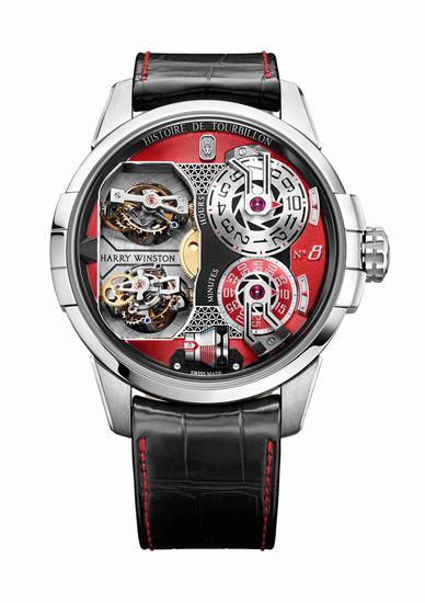 海瑞温斯顿史诗陀飞轮Histoire de Tourbillon 8号腕表，每款限量10只。