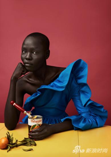 苏丹黑人模特演绎冲击力艺术感时尚大片