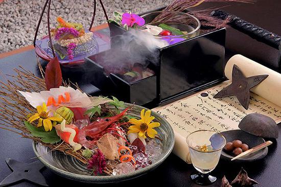 忍者饭之高逼格版：位于伊贺的藤一水忍者主题餐厅出品的“忍法帖料理”