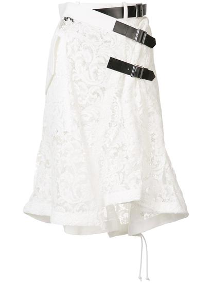 Sacai 蕾丝刺绣半身裙 约¥19019
