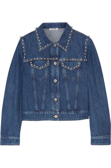 Miu Miu 带缀饰牛仔夹克 约¥16742