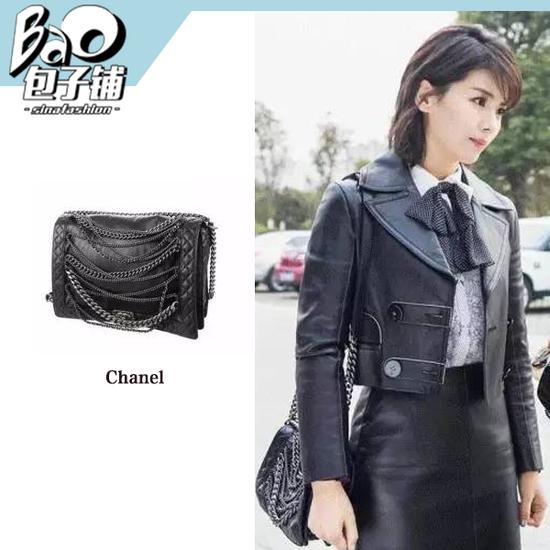 安迪背Chanel Le Boy包包