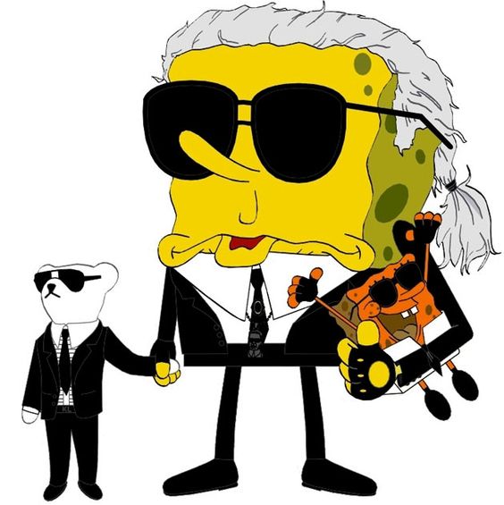 海绵宝宝式的karl lagerfeld