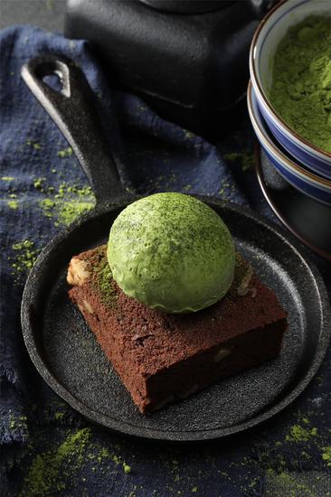 炭匠甘味处 布朗抹茶铁板