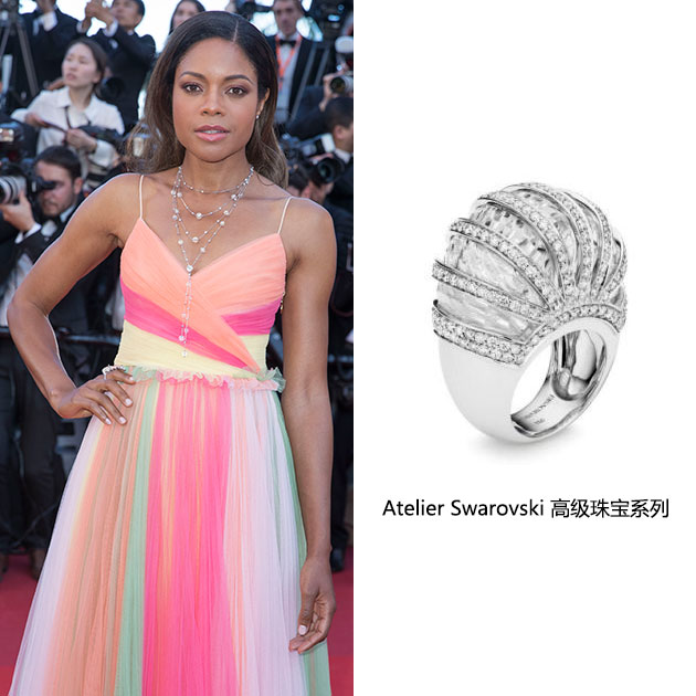 NAOMIE HARRIS佩戴Atelier-Swarovski高级珠宝系列