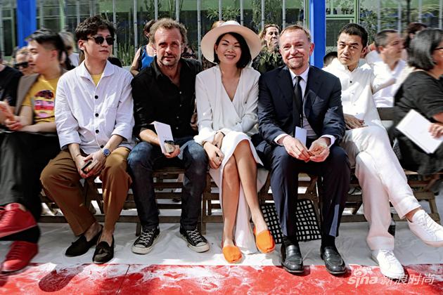 从左至右，Freshboy，吕燕先生，吕燕，Bonpoint亚太区CEO Christian Piat及李亚鹏