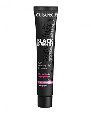 Curaprox酷尔若思black is white美白牙膏