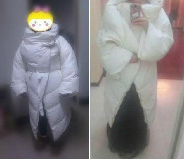 羽绒服买家秀