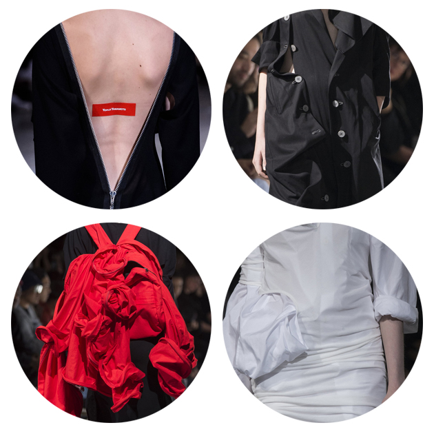 Yohji Yamamoto 2018春夏系列细节图