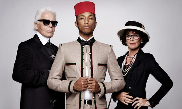 Pharrell Williams 出演 Chanel 广告大片（图片来源：Chanel）