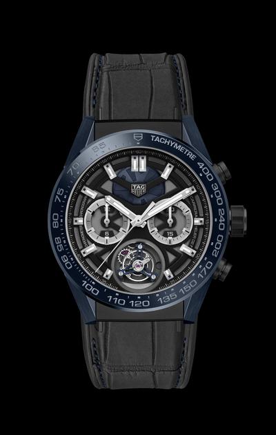 TAG Heuer泰格豪雅Carrera（卡莱拉系列）“蟒蛇头”陀飞轮精密计时码表