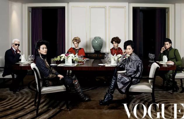 《Vogue服饰与美容》2010年三月号 摄影:Karl Lagerfeld